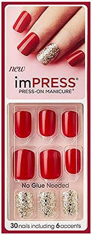 KISS imPRESS"TWEETHEART" Short Nails by Broadway Press-On Manicure Nails | Amazon (US)