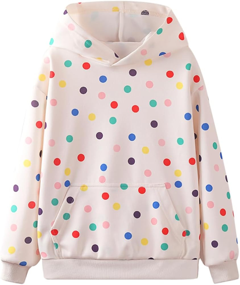 WELAKEN Girls and Toddlers' Pullover Printed Hoodie Sweatshirt with Kangaroo Pocket | Amazon (US)