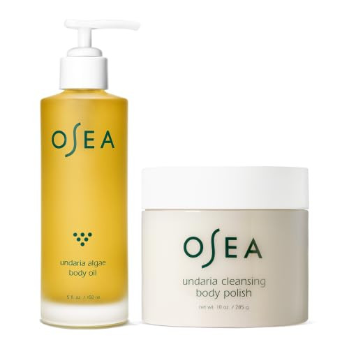OSEA Undaria Golden Glow Duo - Undaria Algae™ Body Oil & Undaria Cleansing Body Polish | Amazon (US)