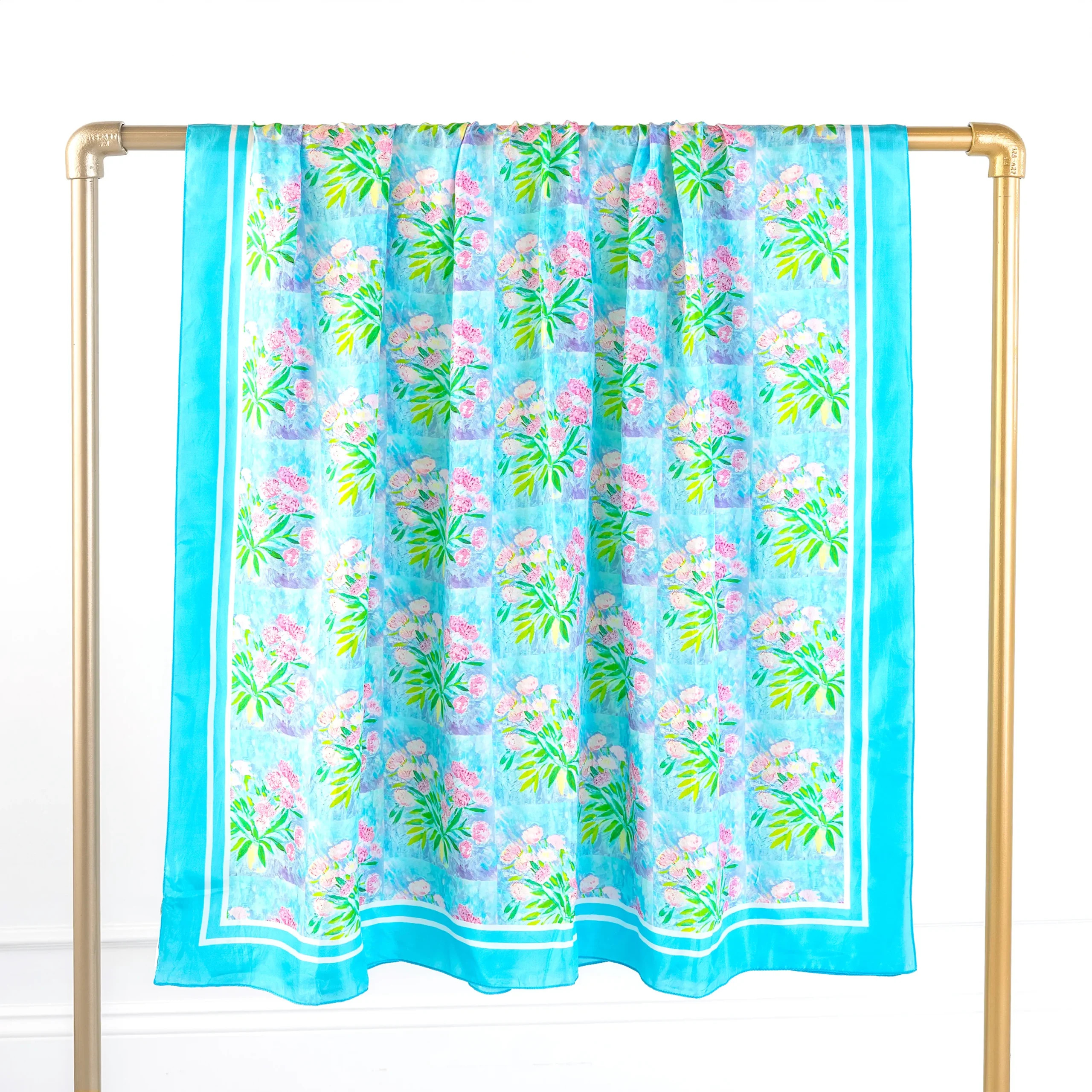 Pink Peony Silk Scarf | EVELYN & KATE (US)