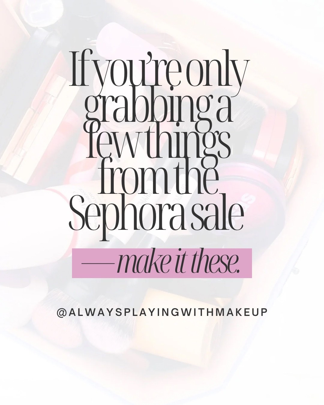 ✨ Effortless Beauty: Sephora Sale Edition ✨
If you’re only grabbing a few things from the Sephora sale — make it these. These are my go-to mid-luxury finds that actually deserve the hype and feel worth the splurge every time.
Sephora Collection during the event
	•	My forever glow-secret base
	•	Two concealers I reach for on both light and full days
	•	A liquid eyeshadow that’s basically a filter for your lids
	•	My everyday lash + liner duo
	•	Blush and bronzer favorites that define “effortless glow”
	•	And lip formulas that nail that soft, French-girl vibe

These are definitely worth the investment for me — but did I miss any of your favorites? 👀
What are you thinking of picking up during the sale?

#EffortlessBeauty #SephoraSale #SephoraVIBSale #BeautyEdit #MidLuxuryBeauty

#LTKbeauty #LTKcanada