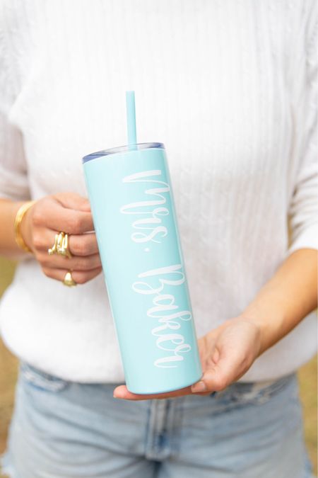These personalized insulated tumblers are such a great gift for your child’s teacher. They add a personal touch and come in a variety of colors and fonts. More on DoSayGive.com!

#LTKkids #LTKBacktoSchool #LTKSeasonal