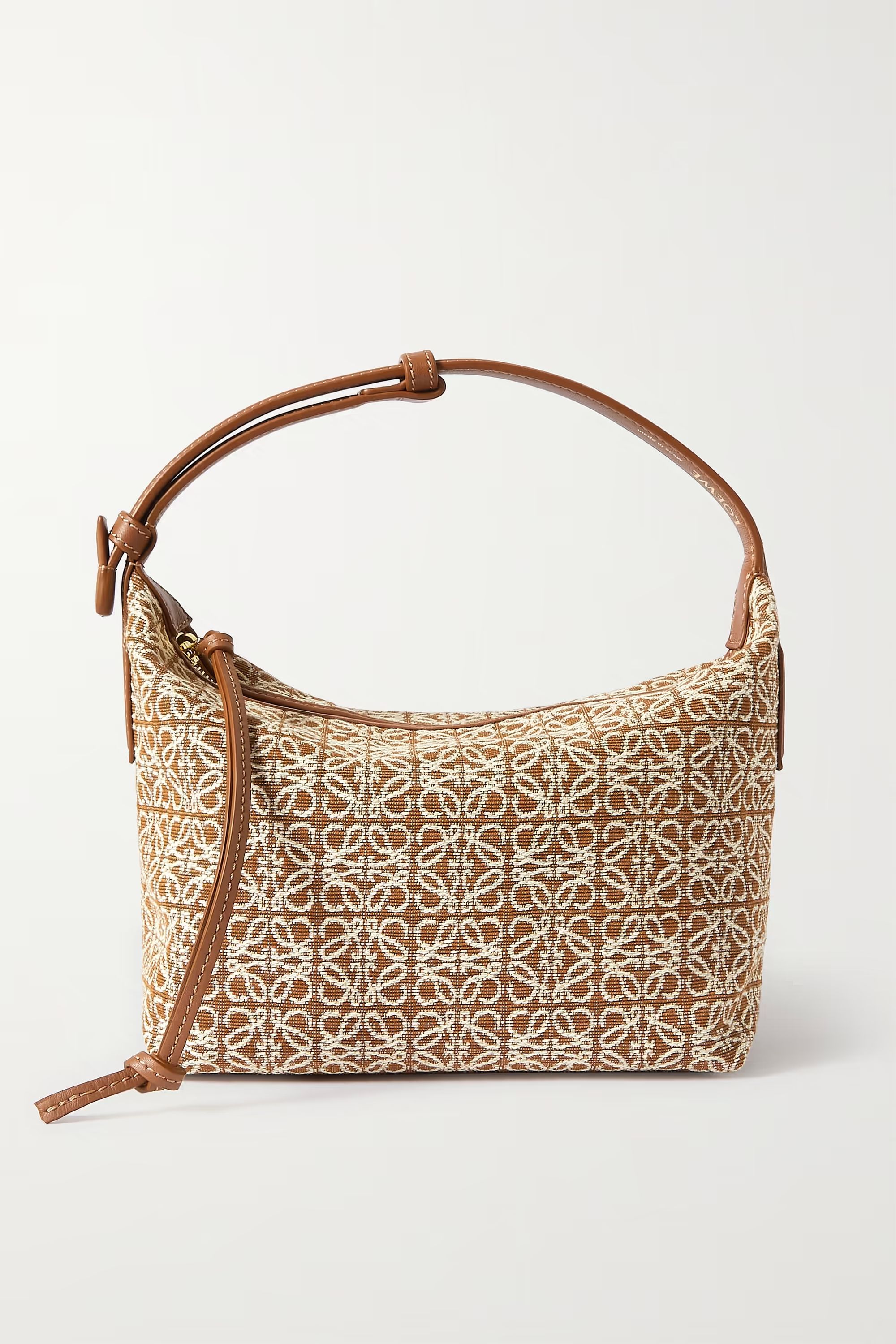 Cubi Anagram small leather-trimmed logo-jacquard tote | NET-A-PORTER (UK & EU)