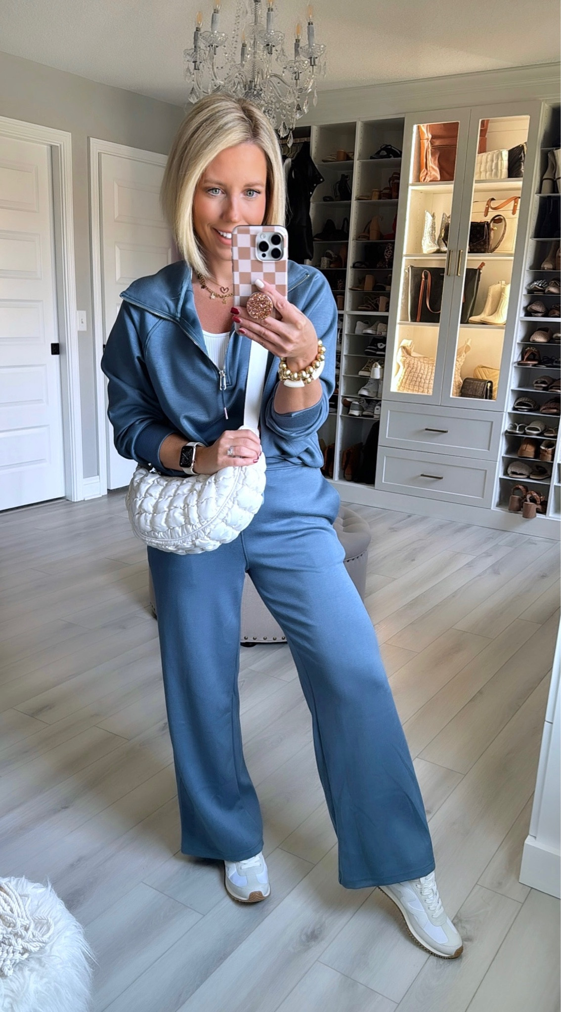 This fabric feels like a much more expensive brand!!!! So good!!! Soo comfy!!!
Set size small (runs roomy)
Tanks TTS small
Sneakers small

#LTKstyletip #LTKsalealert #LTKtravel