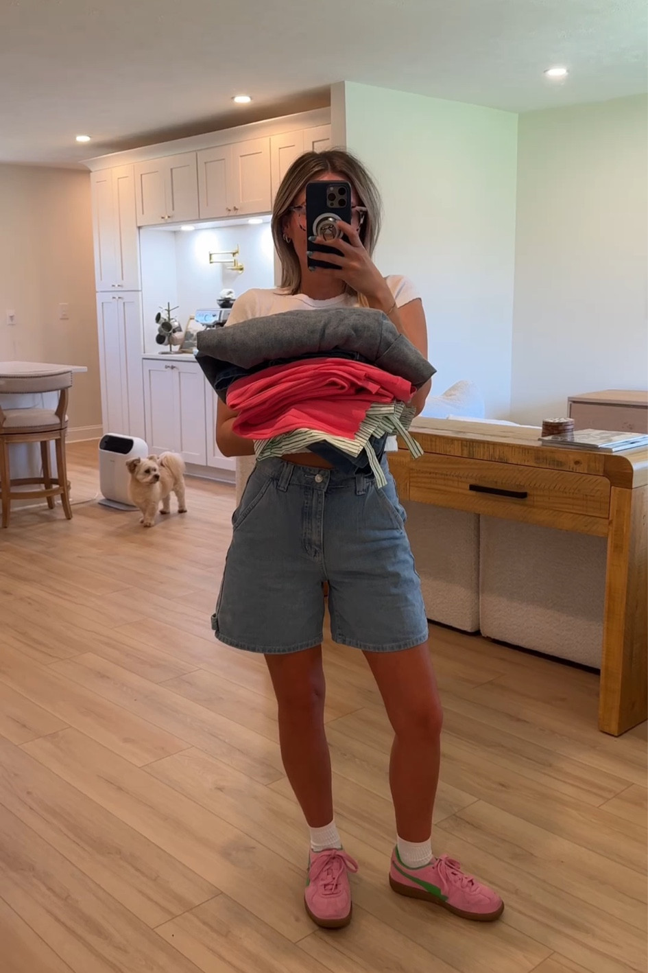 I’m wearing size small in the baby tee and size 4 in the shorts. Im usually a 0 so these run small! 

#LTKfindsunder100 #LTKSeasonal #LTKstyletip