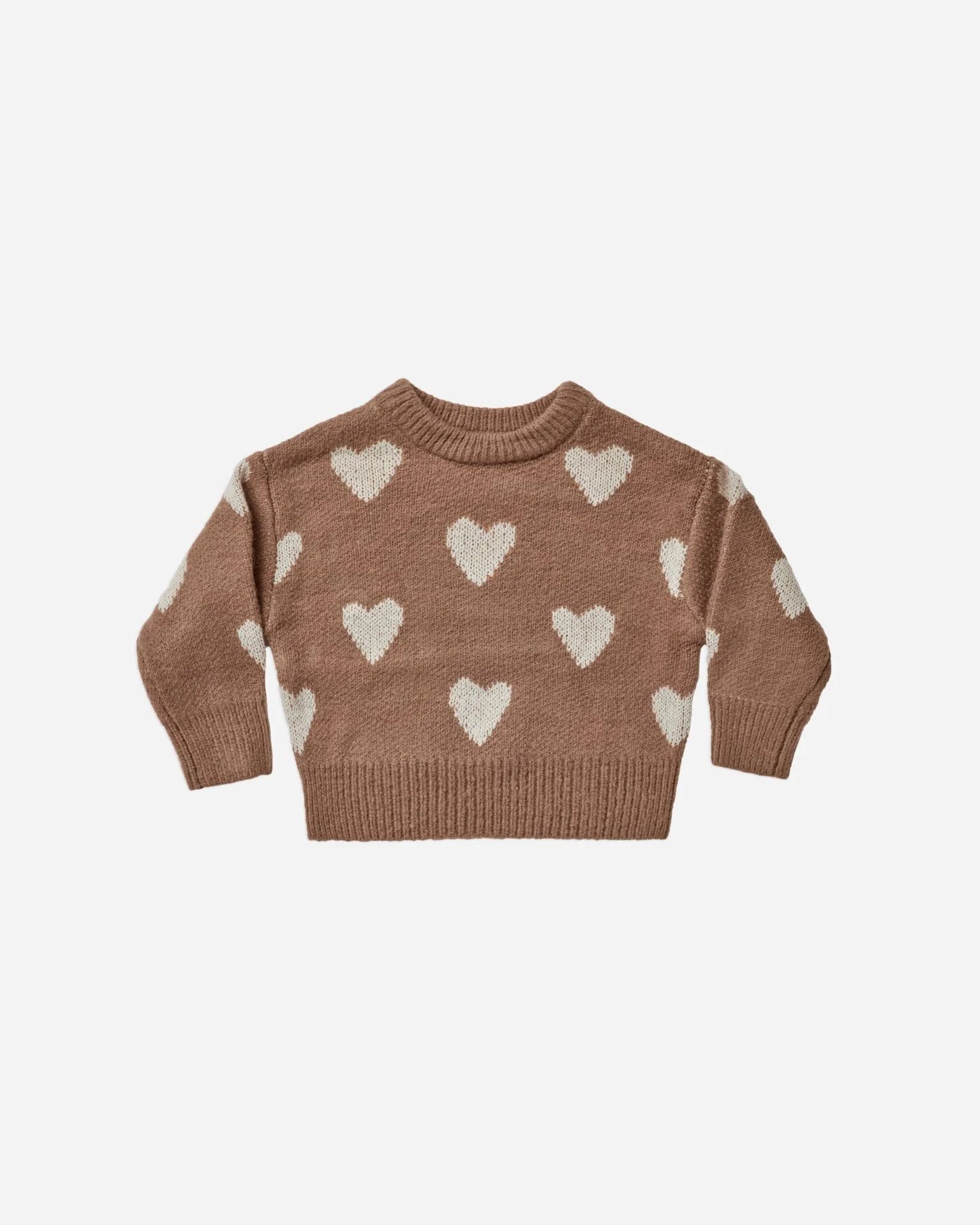 knit pullover || hearts | Rylee + Cru