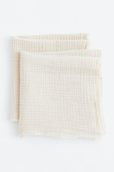 2-pack Cotton Muslin Napkins | H&M (US + CA)