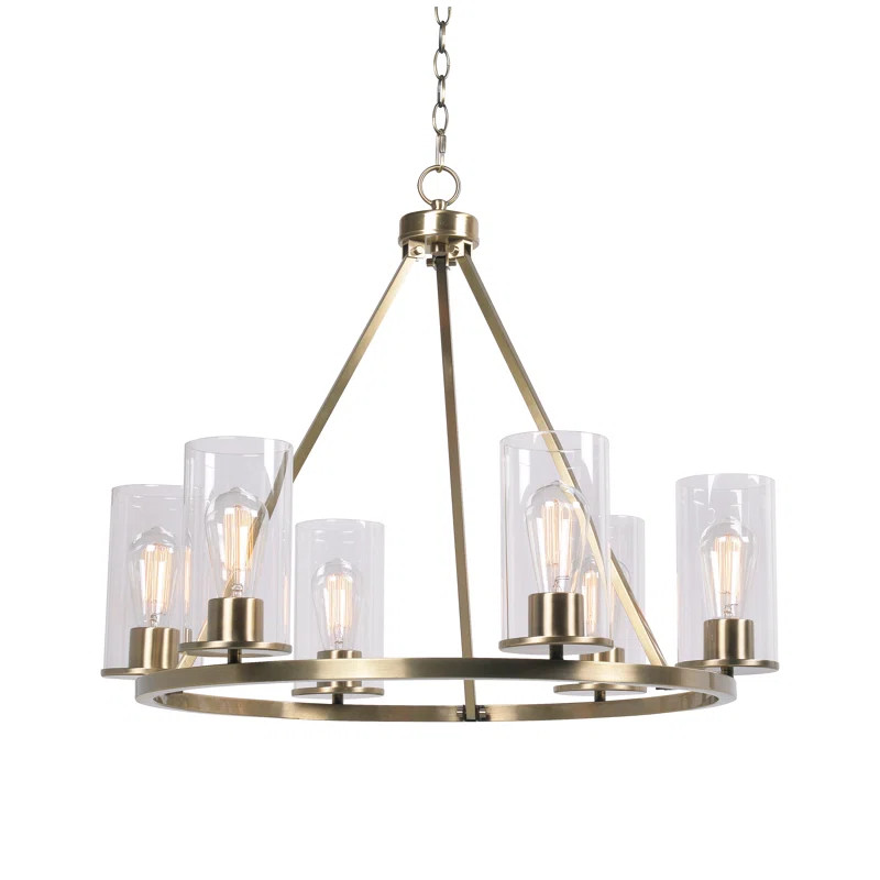 Sweatt 6-Light Wagon Wheel Chandelier | Wayfair North America