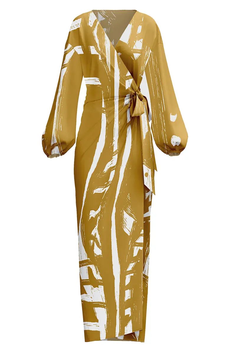 DIARRABLU Lala Long Sleeve Wrap Dress | Nordstrom | Nordstrom