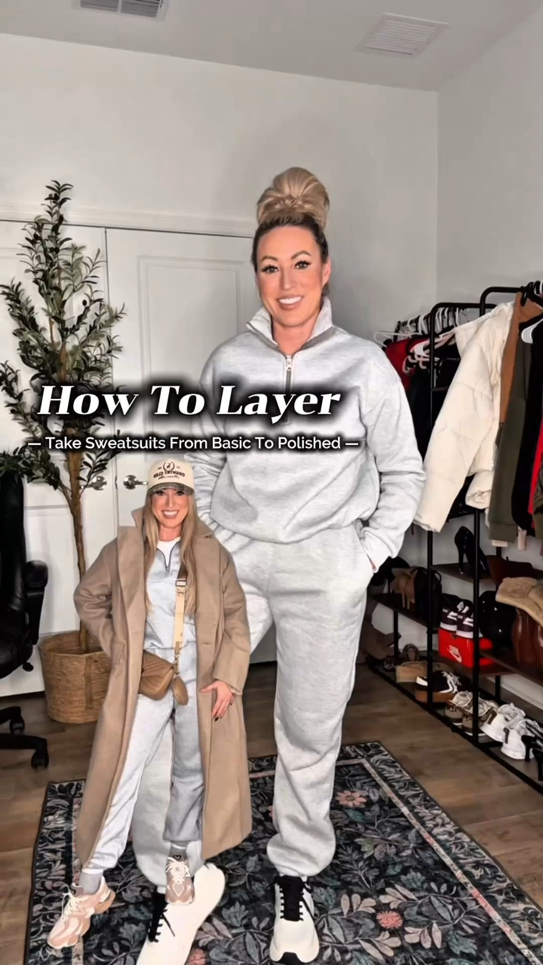 Take sweatsuits from basic to polished.” 🤍
All it takes is neutral layers + the right accessories.
I started with a simple grey set, then added a long camel coat, sneakers, a structured crossbody, and sunnies — instantly elevated.

This is my go-to formula when I want to stay comfy but still look put together for errands, coffee runs, or school drop-off.
Wearing size S in both pieces — everything linked below!”**

⬇️ Tap to shop the full look
👉 Save this for easy styling inspo
👉 Follow @LifeStyledByJamie for more elevated everyday outfits

#CasualChic #EffortlessStyle #NeutralOutfit #LayeredLook #WalmartFashion #ThisToThat #ComfyAndCute #ElevatedBasics #MomStyle #WomenOver40Style #OOTDinspo #LifeStyledByJamie


#LTKOver40 #LTKootd #LTKmomlife