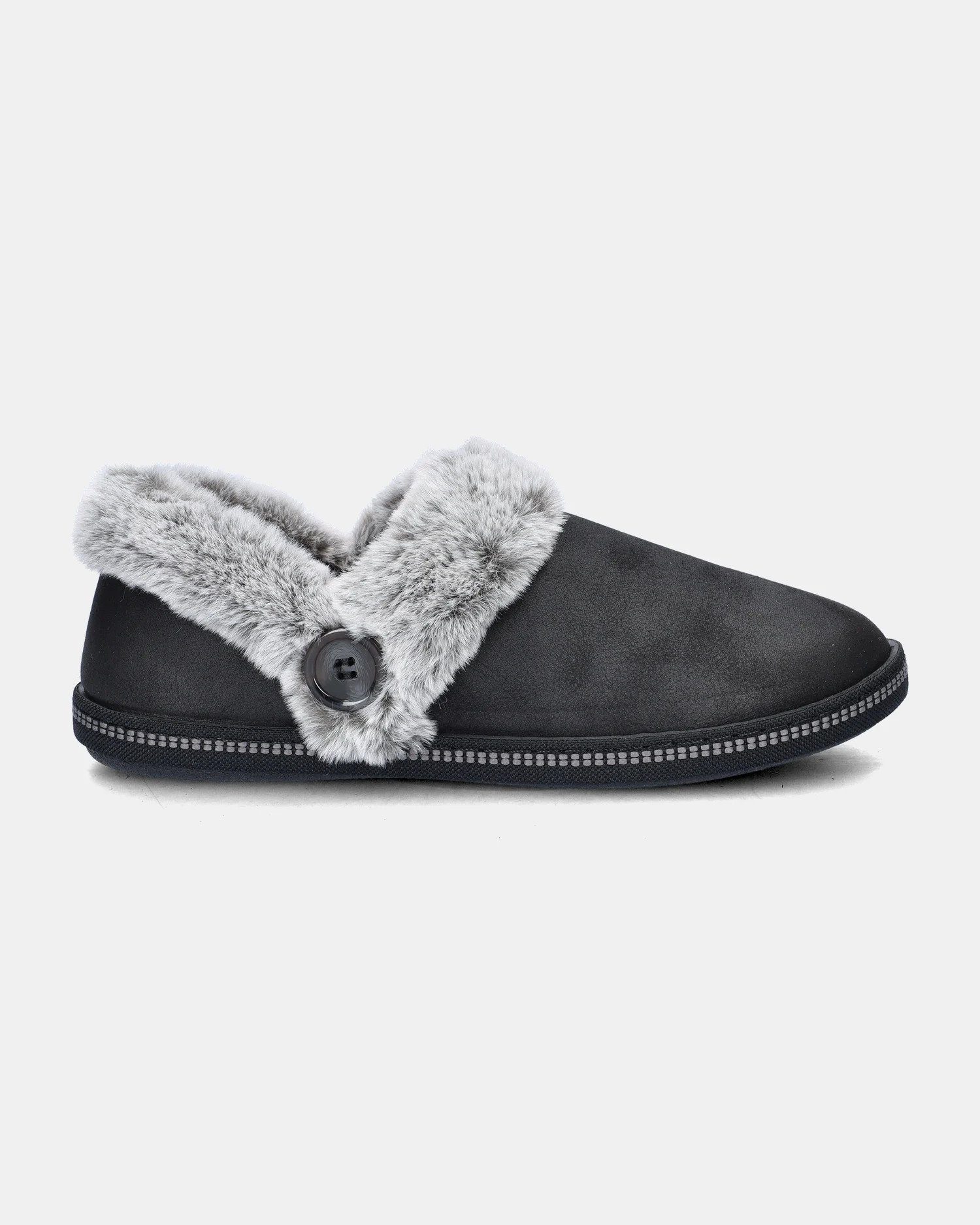Skechers Cozy Campfire - Pantoffels voor dames - Zwart | Nelson Schoenen NL