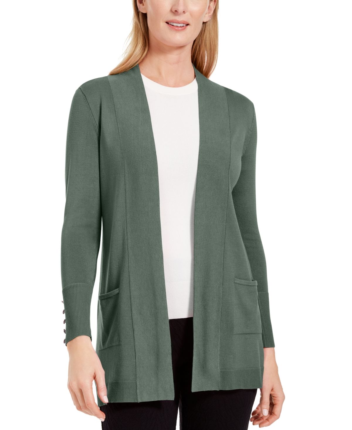 Jm Collection Open-Front Cardigan, Created for Macy's | Macys (US)