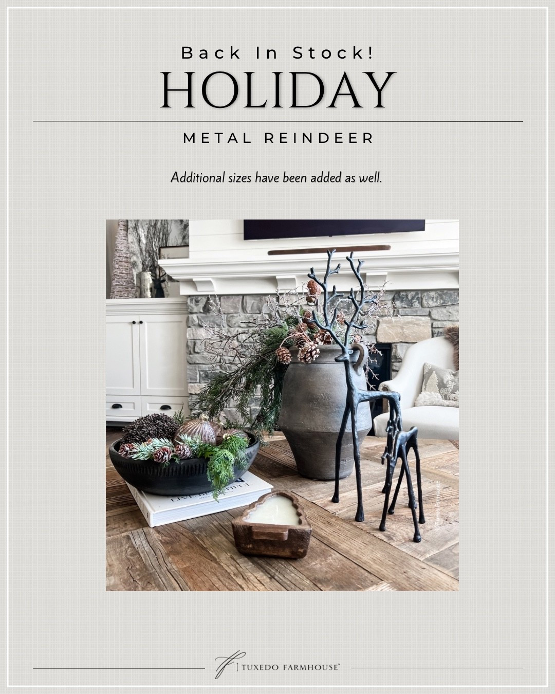 Holiday items are showing up in shops! These viral metal reindeer are back with additional sizes  

#LTKHome #LTKSeasonal #LTKFindsUnder100