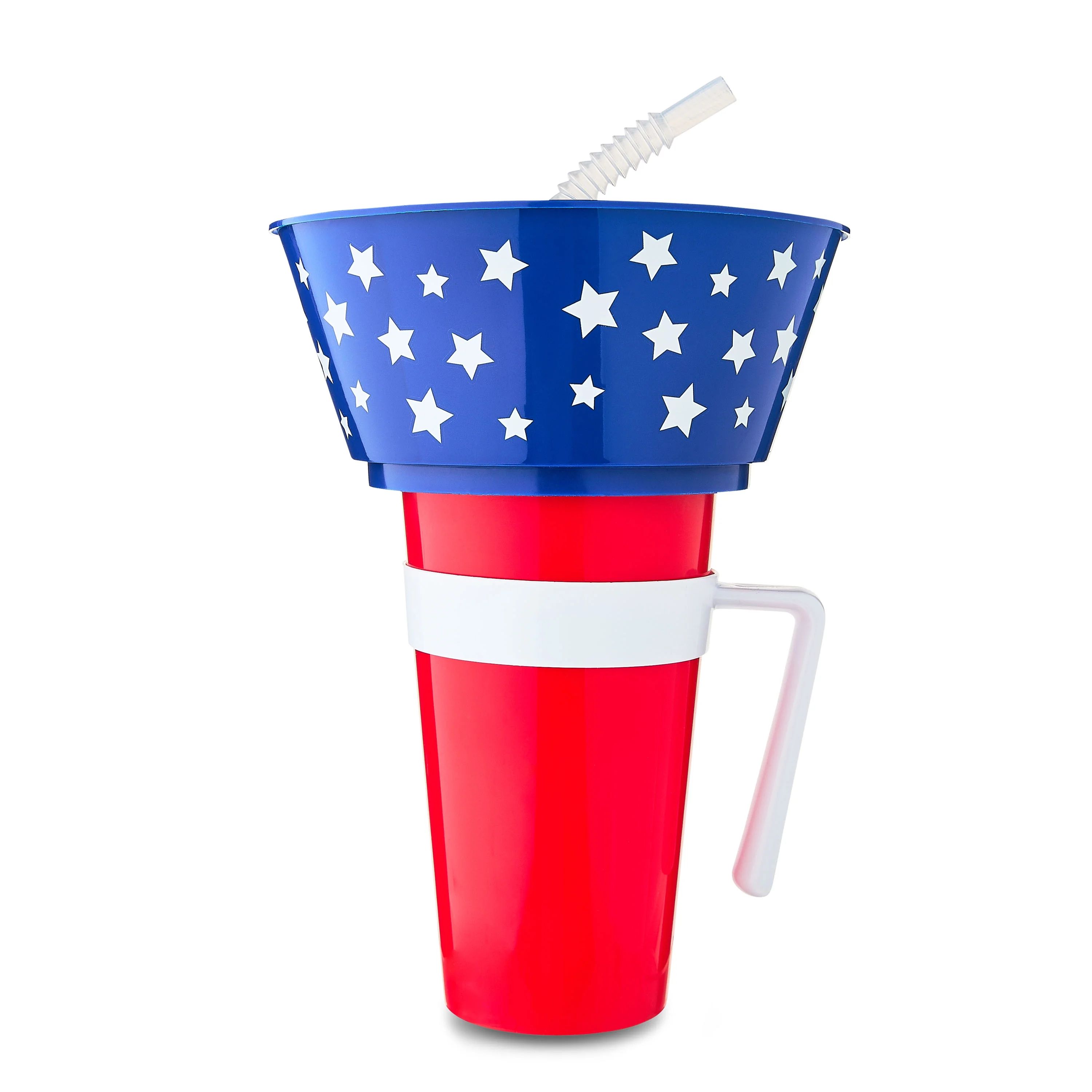 Patriotic Red and Blue Stadium Tumbler, by Way To Celebrate | Walmart (US)