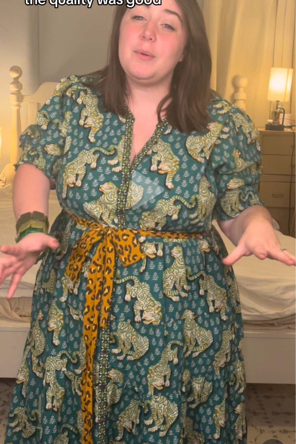 Print fresh plus size dress.