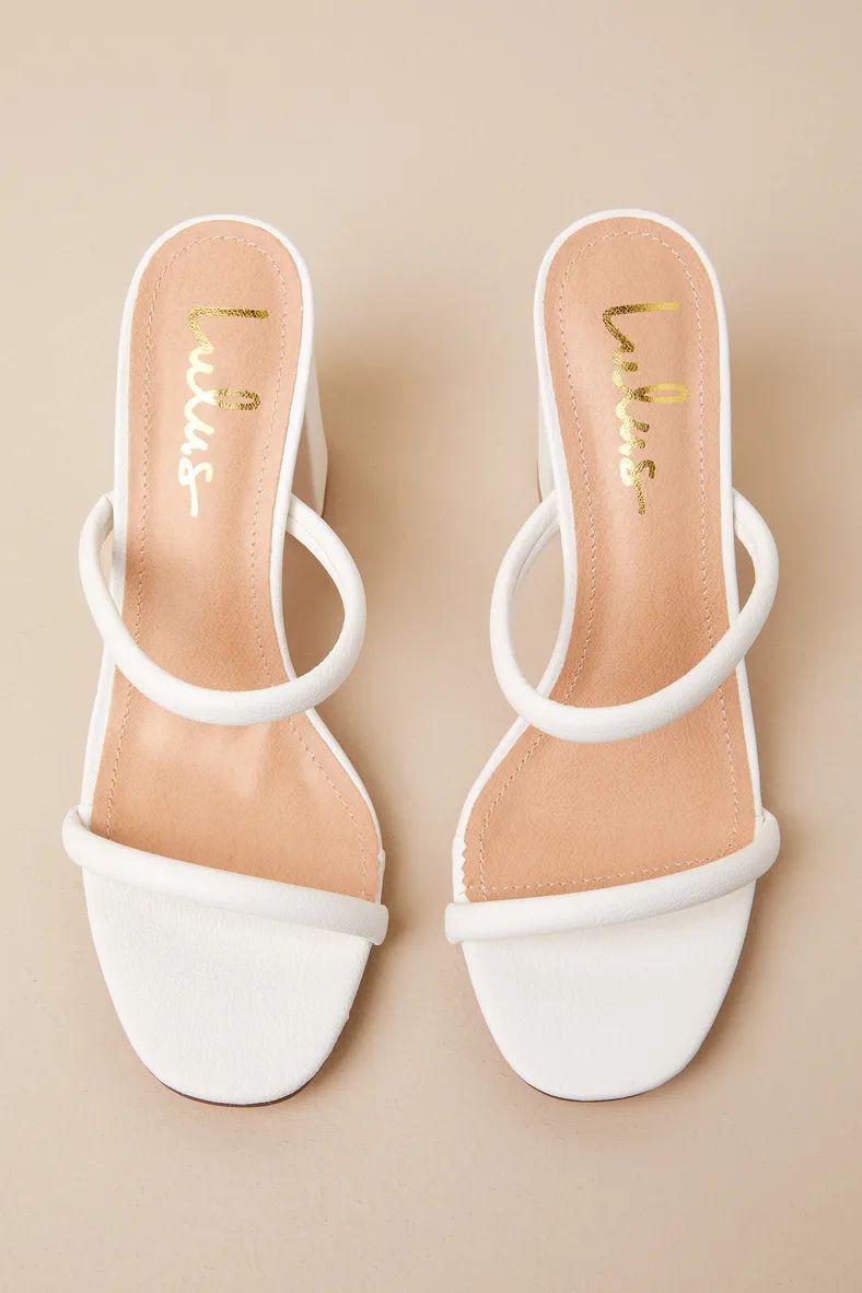 Addien White High Heel Sandals | Lulus