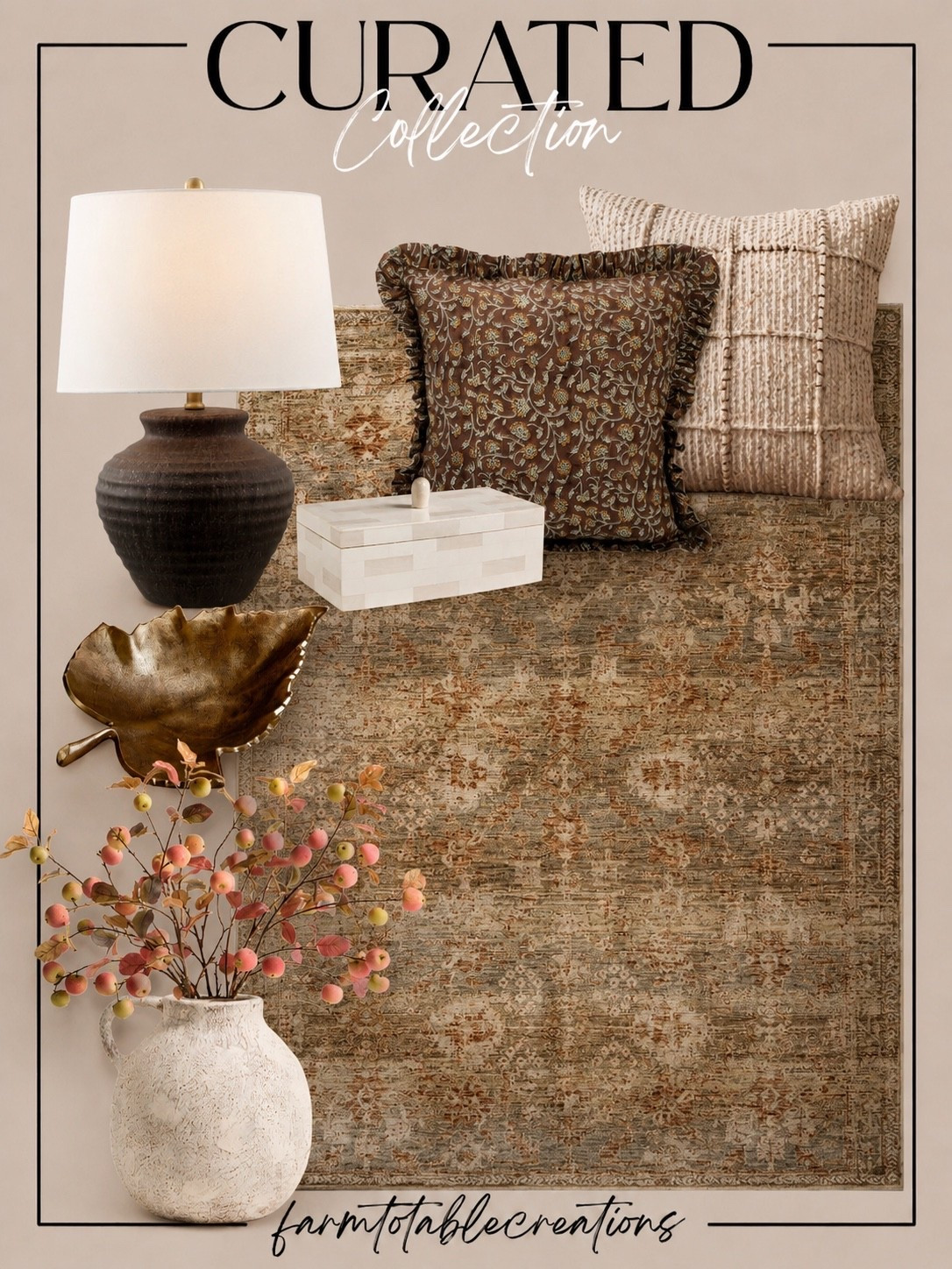 The Curated Fall Home Edit 🍂

Warm textures, rich earthy tones, and those little details that instantly make a home feel cozy and collected. From the vintage-inspired rug and textured pillows to the statement lamp, decorative accents, and the prettiest fall stems, these pieces are perfect for bringing that warm, layered look into your home this season. 🤎

Shop all of my curated fall home finds in the LTK app!

#LTKHome #LTKSeasonal #FallHomeDecor #FallDecor #CozyHome #FallHome #HomeDecor #NeutralHome #OrganicModern #CozyDecor #AutumnDecor #FallDecorating #HomeInspo #InteriorInspo #CuratedHome #FallStyle #SeasonalDecor

#LTKSaleAlert #LTKHome #LTKSeasonal