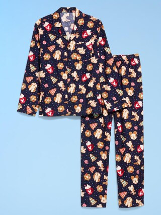 Old Navy x Disney Mickey Mouse & Friends Printed Flannel Pajama Set for Men | Old Navy (US)