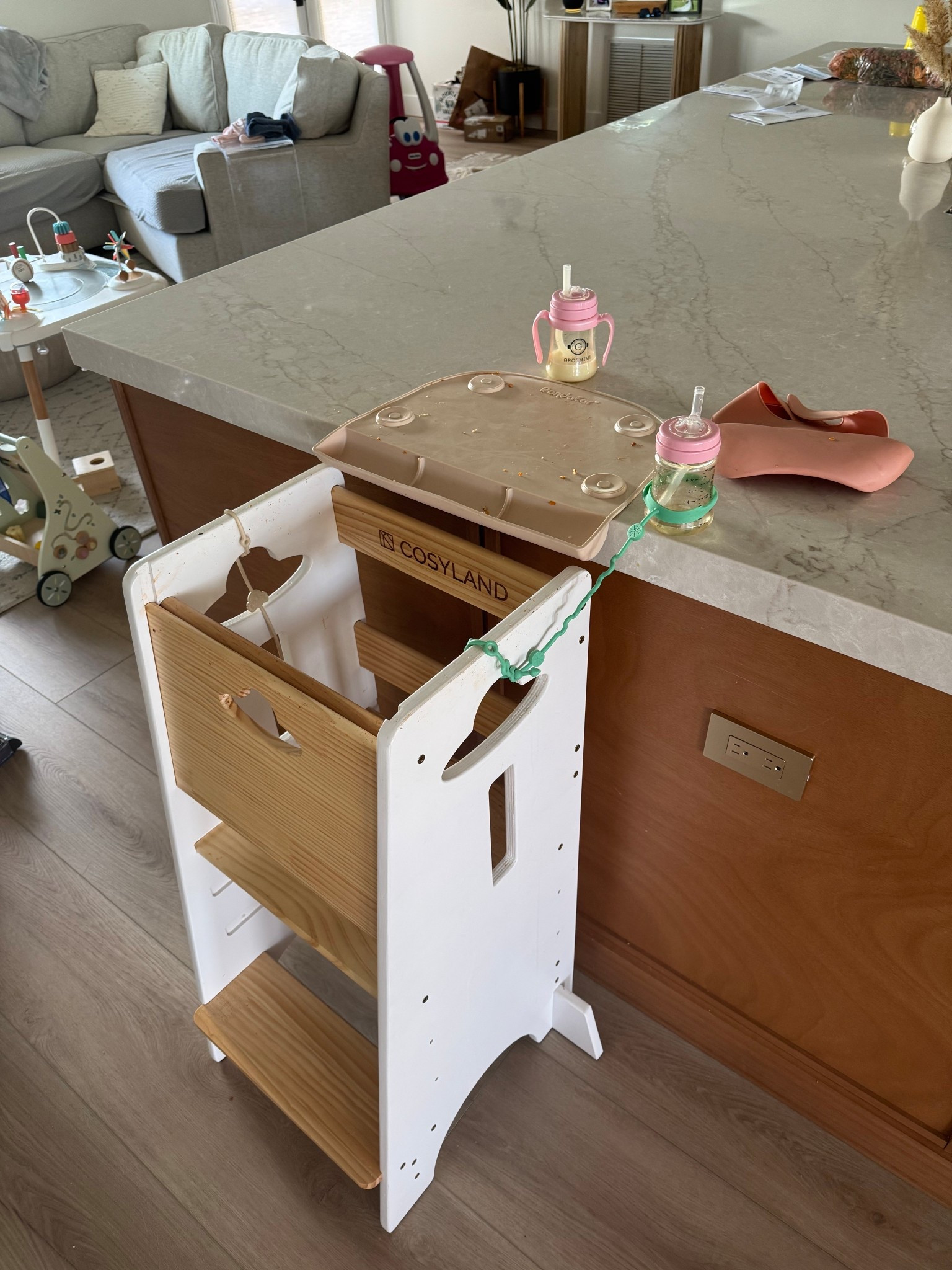 The best snack time set up for littles! The toddler tower + snack mat duo has been perfect for our island, I LOVE that it has a catcher! They can climb up, feel included, and snack without a huge mess taking over your whole kitchen. Simple, easy, and fun for the kiddos! Linking our functional set up here for all my fellow mamas of littles and the spill proof cups we use everyday! 🫶

ToddlerLife #SnackTimeMadeEasy #MomHack #ToddlerTower #SnackMat #ToddlerMom #MomLifeSimplified #LTKKids #LTKFamily #LTKMom #ToddlerSnacks #MomWin

#LTKFamily #LTKKids #LTKBaby