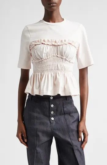 Vilde Shirred Peplum T-Shirt | Nordstrom