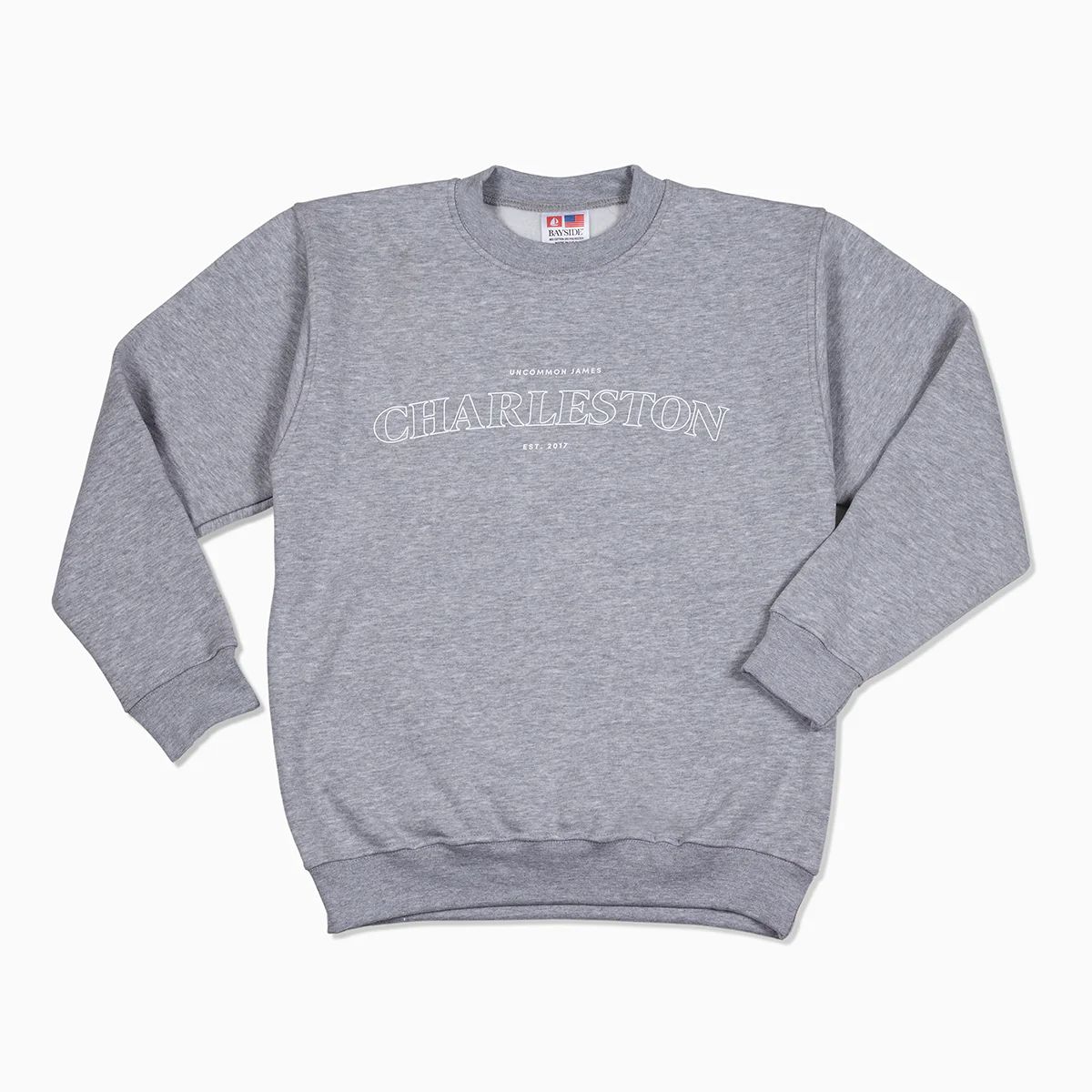 Charleston Crewneck Sweatshirt in Black and Ash | Uncommon Lifestyle | Uncommon James