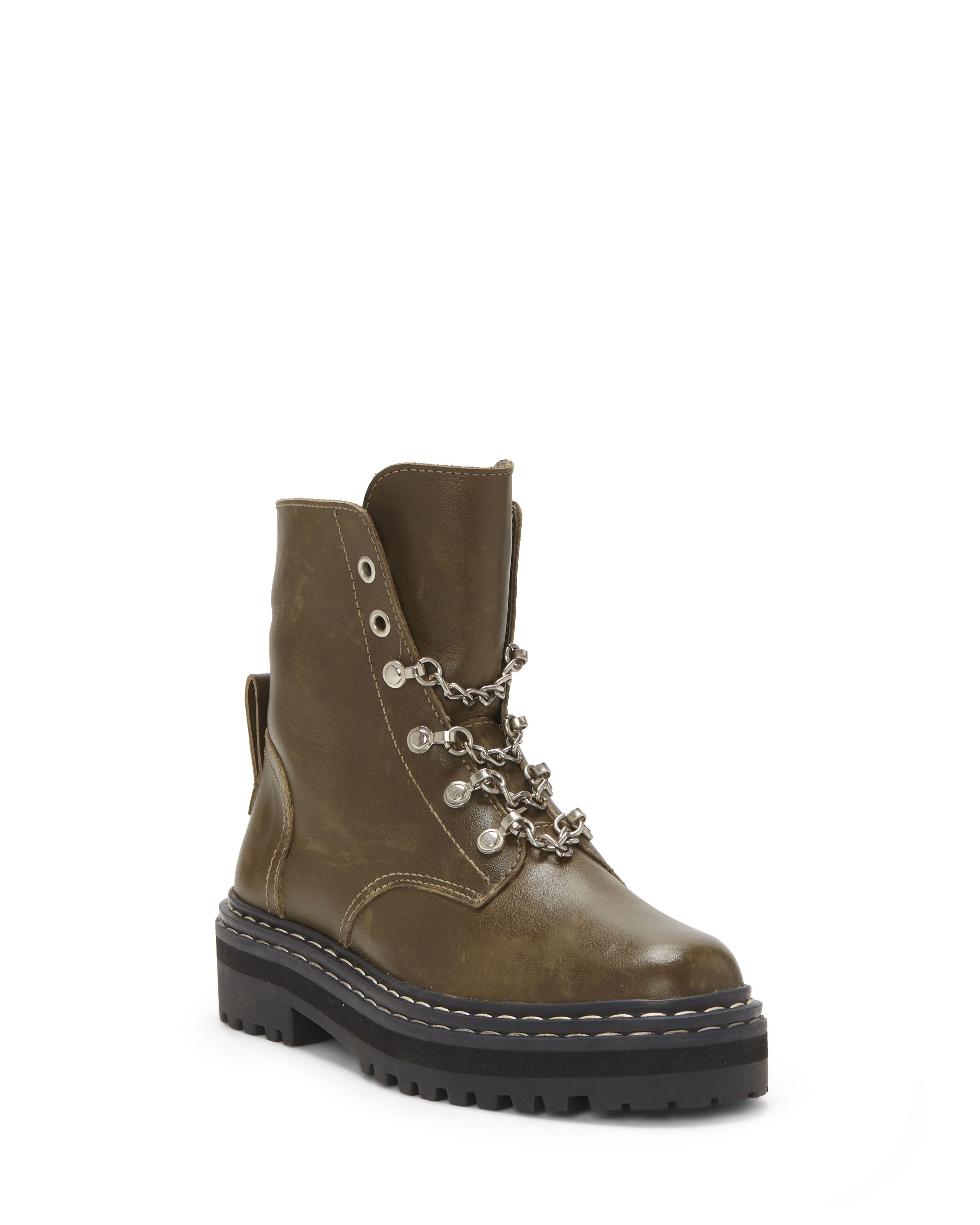 Popinta Chain-Detail Combat Boot | Vince Camuto