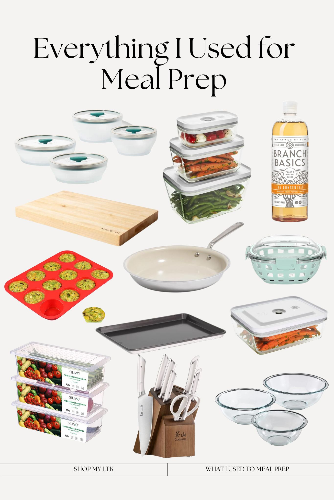 Everything I used for meal prep! 

 #LTKHome #LTKFindsUnder50 #LTKFindsUnder100