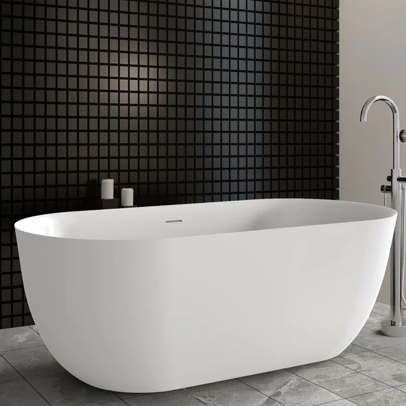 MKA84572 67'' x 31'' Freestanding Soaking Acrylic Bathtub | Wayfair North America