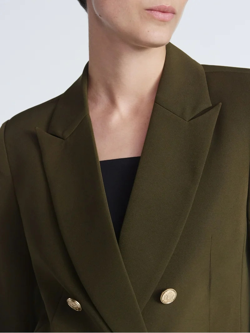 Scoop Women's Slim Fit Double Breasted Blazer, Sizes XS-XXL | Walmart (US)