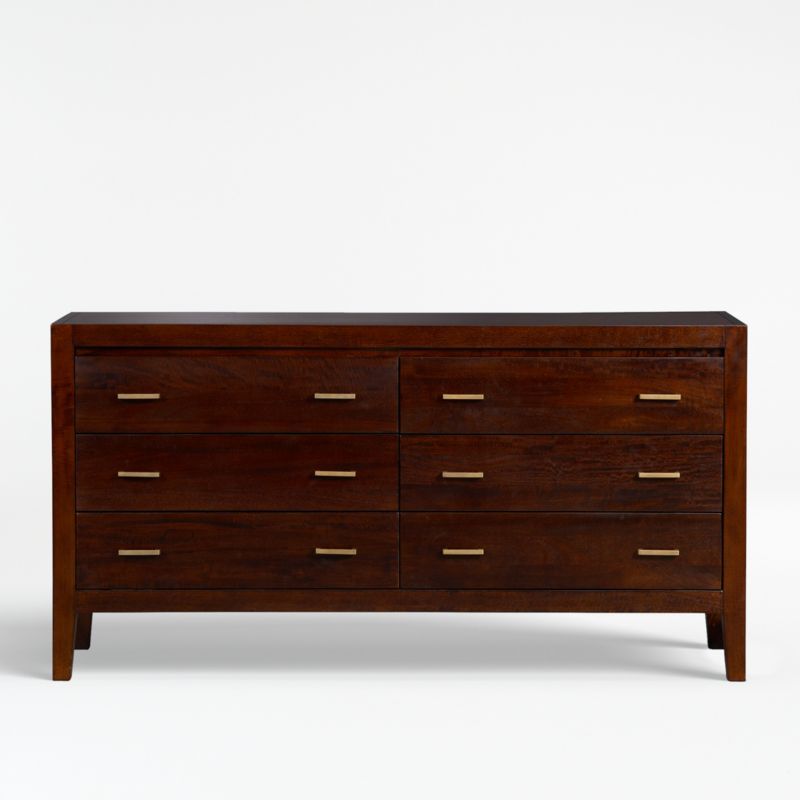 Dawson Clove 6-Drawer Dresser + Reviews | Crate & Barrel | Crate & Barrel