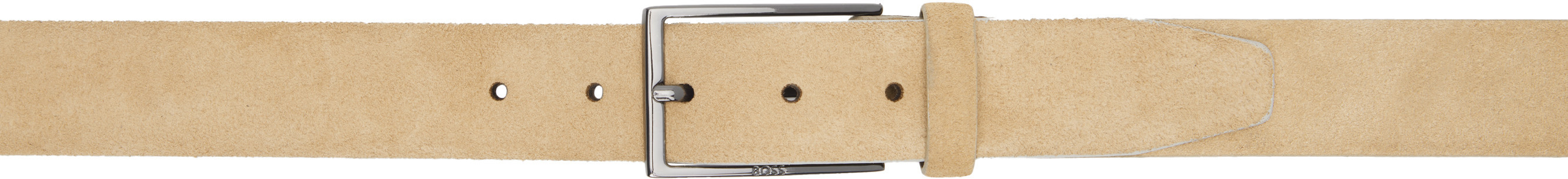 BOSS Beige Pin-Buckle Belt | SSENSE