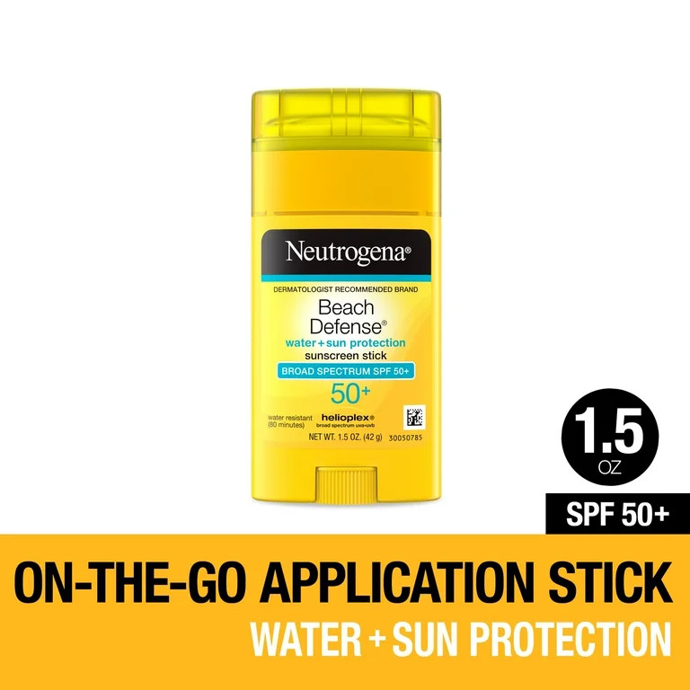 Neutrogena Beach Defense Face & Body Sunscreen Stick SPF 50+, 1.5 oz | Walmart (US)