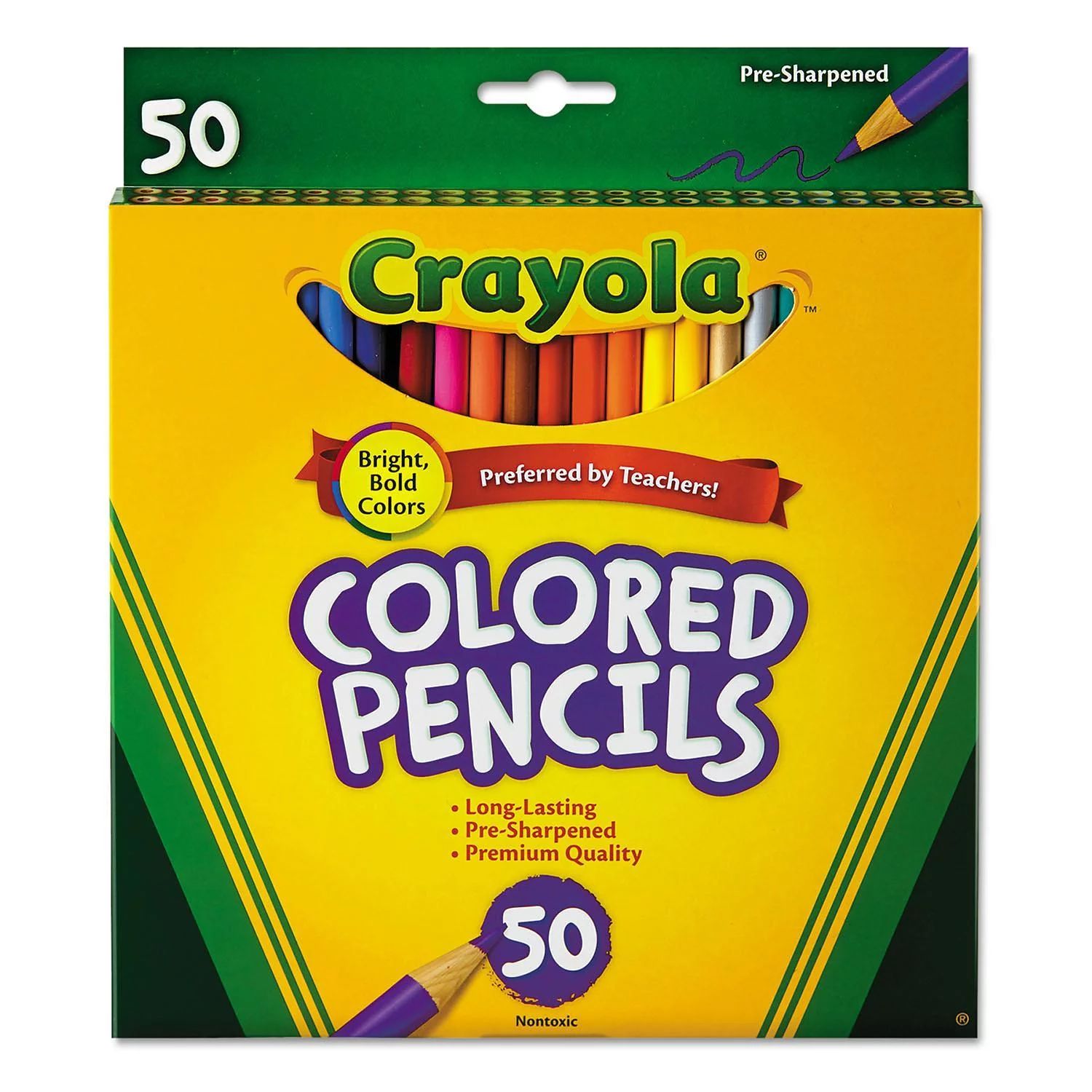 Crayola Colored Pencils, Assorted Colors, 50 Count, Gift for Kids | Walmart (US)