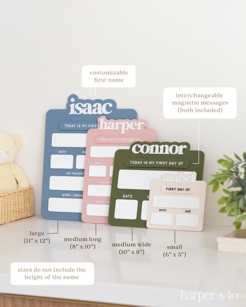 Personalized First Day of School Sign, First Day of School Board Sign, Custom First Day of School... | Etsy (US)