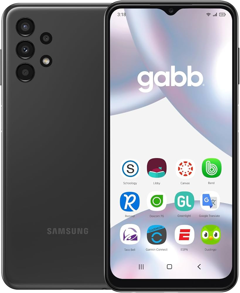GABB Phone 3 Pro 32 GB Smart Phone for Kids or Teens- Black, Made by Samsung, GPS Tracker, No Int... | Amazon (US)