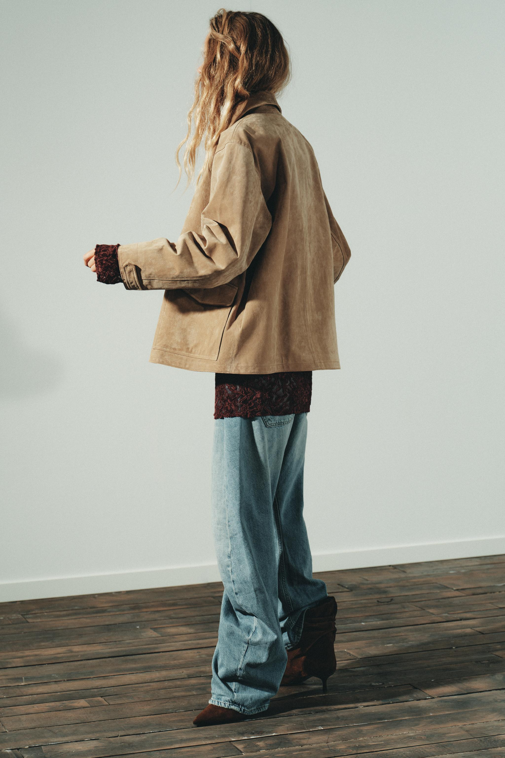 SUEDE LEATHER JACKET | Zara UK