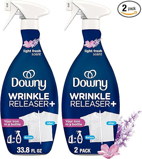 Downy Wrinkle Releaser Spray, All In One Wrinkle Release Spray, Odor Eliminator, Static Remover, ... | Amazon (US)