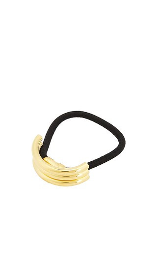 Ripple Hair Tie in Gold | Revolve Clothing (Global)
