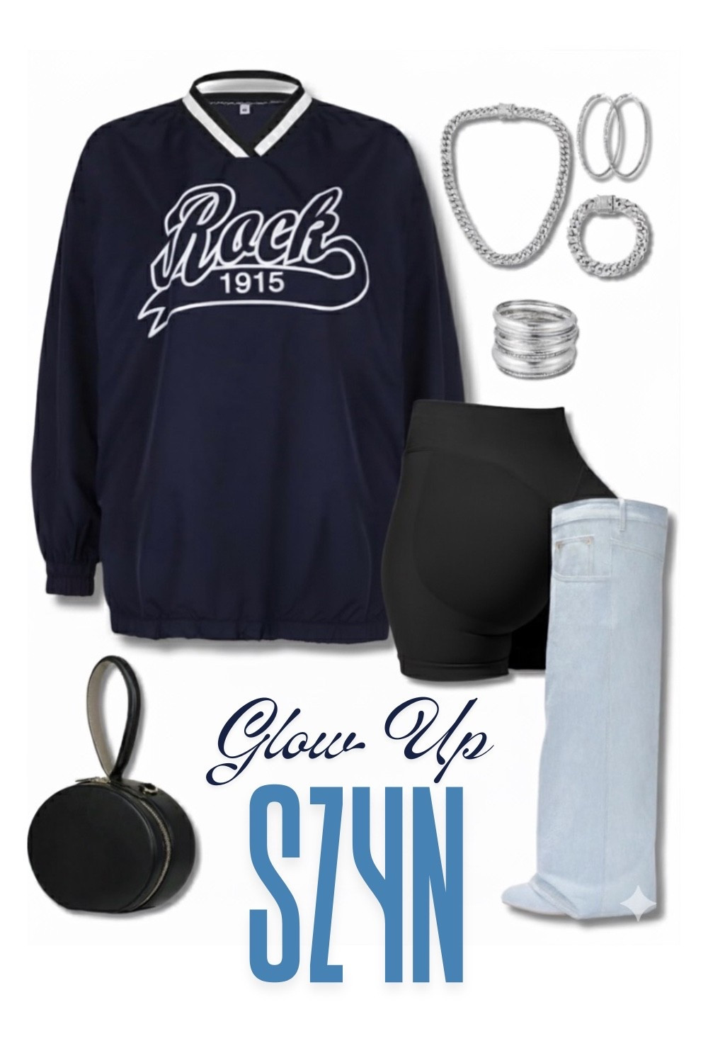 That effortless ‘I just threw it on’ look… but make it luxe.

When comfort meets quiet confidence 🤍
This look gives laid-back varsity energy with a soft-girl twist—perfect for coffee runs, errands, or that “off-duty but still put together” vibe.
Pair the navy pullover with shaping shorts that smooth everything under your favorite light-wash jeans. Add clean silver jewelry and a minimalist round bag to keep it chic but intentional.

🛍️ Shop the full look below and recreate your own “Glow Up SZN” uniform—because casual doesn’t mean careless.

#LTKStyleTip #LTKParties #LTKSeasonal