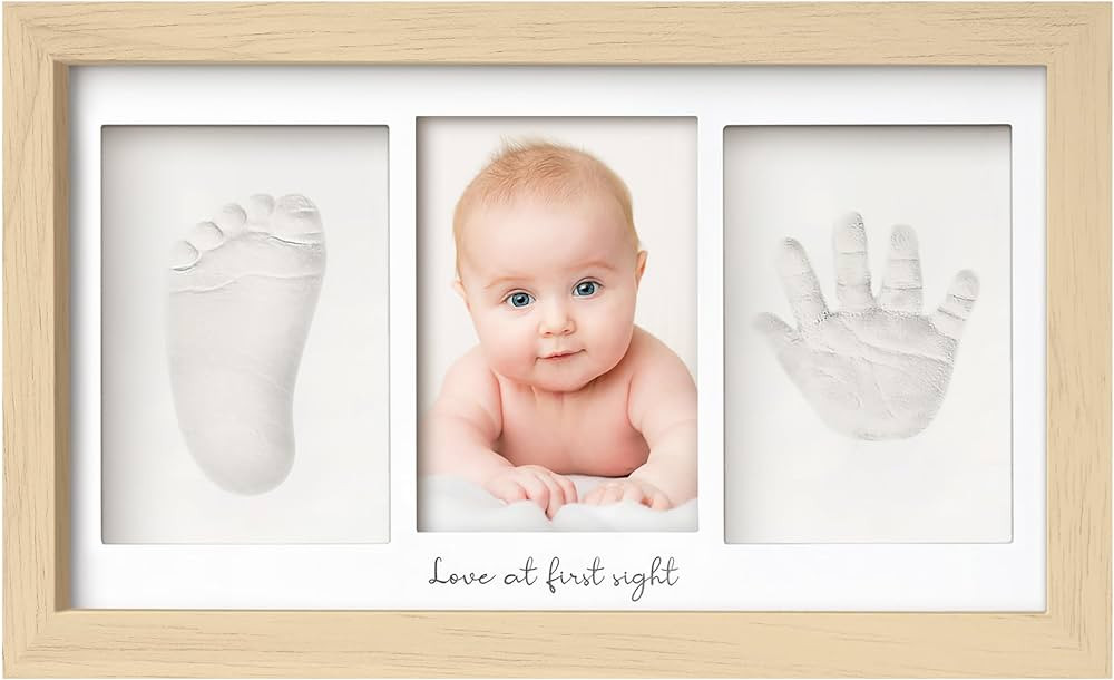 Baby Hand and Footprint Kit - Baby Footprint Kit, Newborn Keepsake Frame, Baby Handprint Kit, Per... | Amazon (US)
