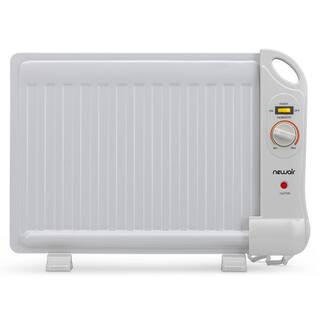 NewAir Portable 400-Watt Electric Oil-Filled Silent Slim Fit Design Under Desk Heater with Energy... | The Home Depot