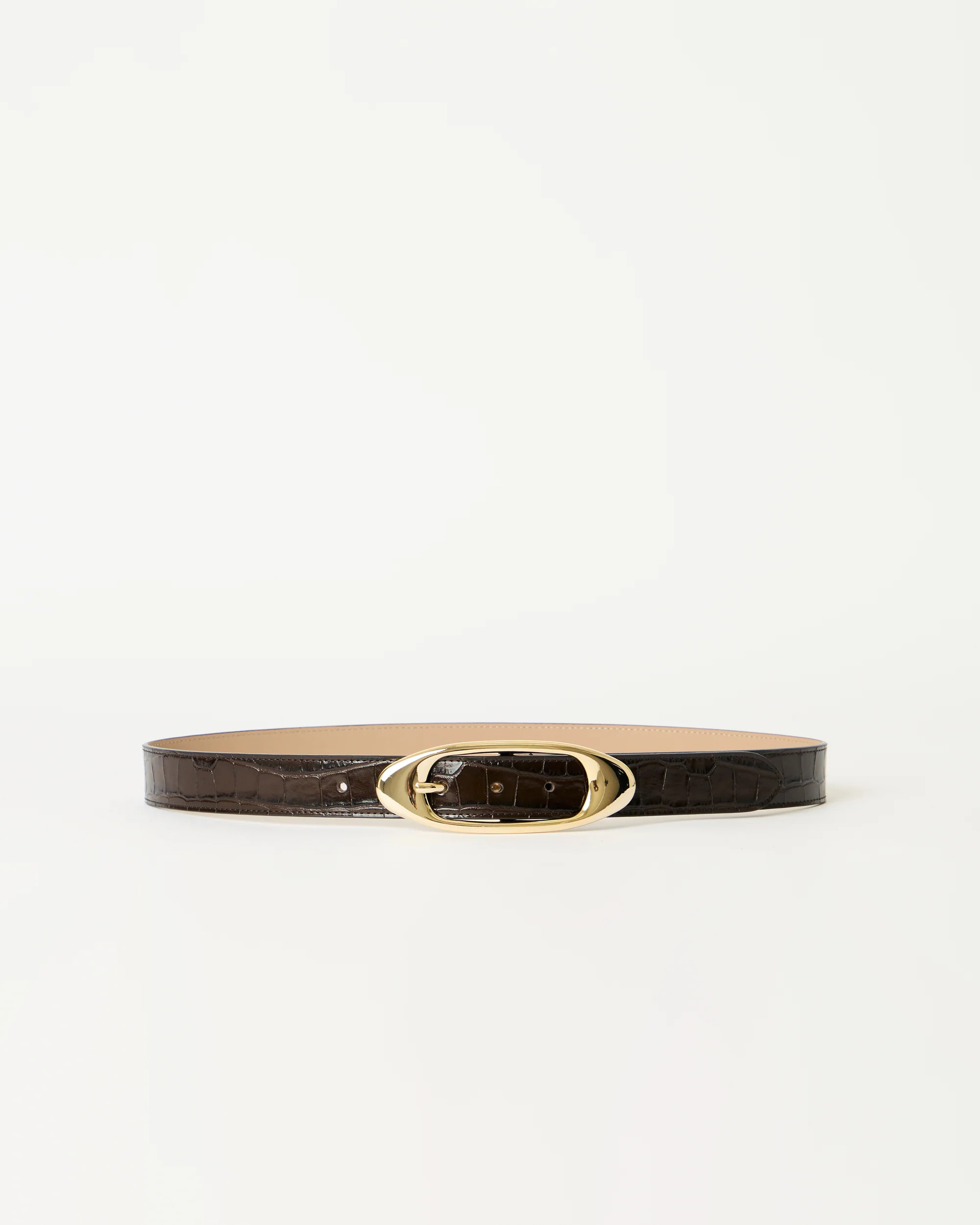 CANDICE CROCO LEATHER BELT | B-Low The Belt