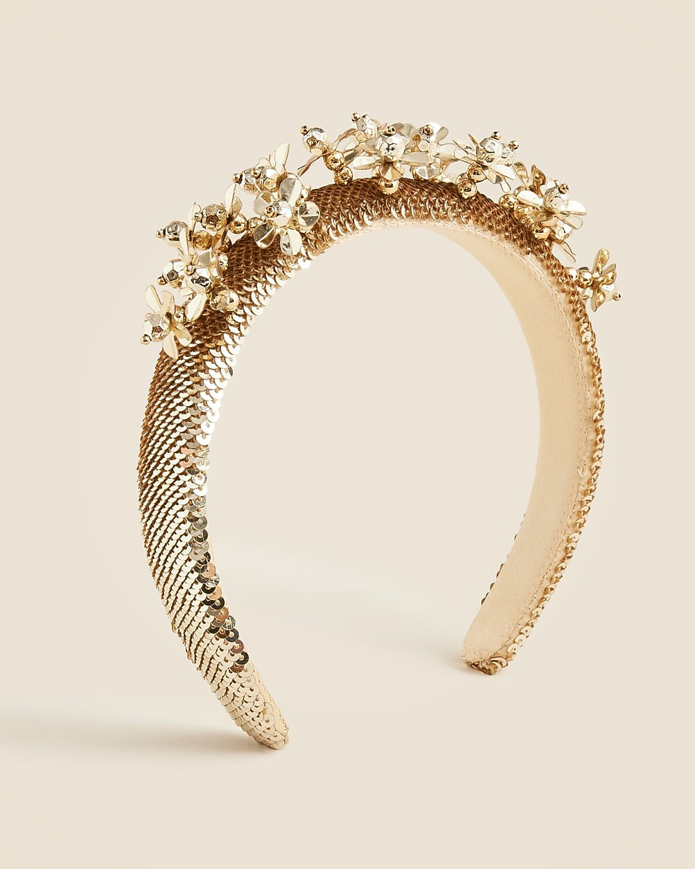 Girls' sequin flower headband | J. Crew US
