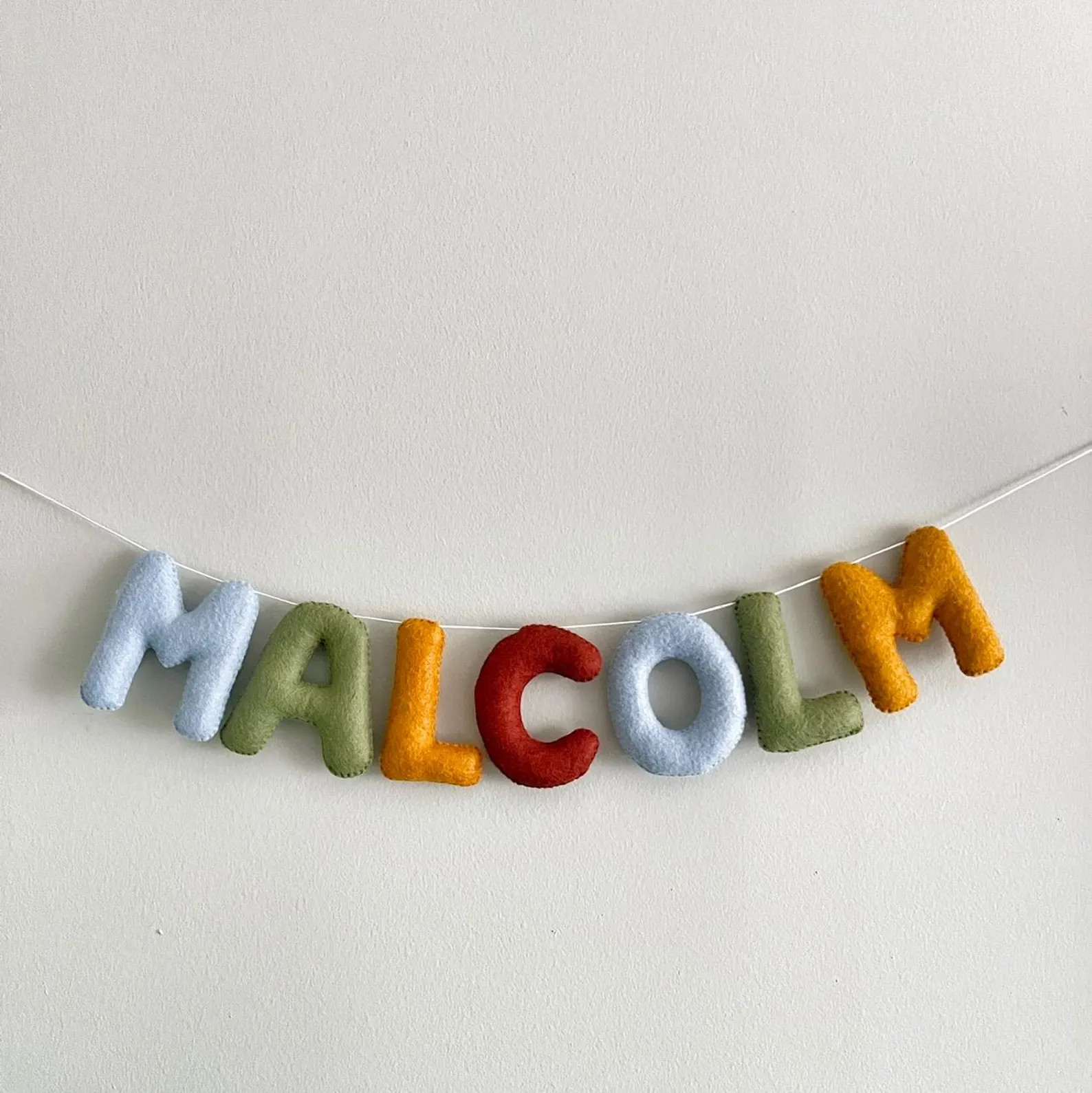 Felt Name Garland New Baby Gift Nursery Decor - Etsy | Etsy (US)