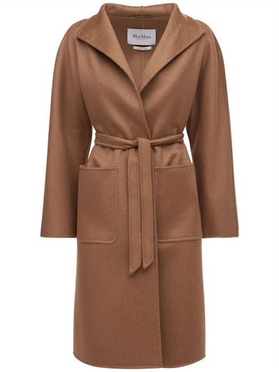 Max Mara - Lilia belted cashmere coat - Camel | Luisaviaroma | Luisaviaroma