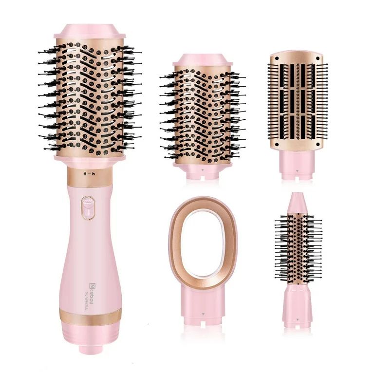 NICEBAY Hair Dryer Brush, Blow Dryer Brush with 4-1n-1 Tool Set for Straightening/ Drying/ Curlin... | Walmart (US)