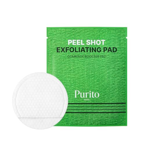 PURITO PEEL SHOT Exfoliating Pad | for Blackheads, Whiteheads & Pores | Charcoal + Enzyme Deep Clean | Instant Glow & Smooth Texture | Gentle Daily Exfoliation | Korean Skincare, 8 Pads | Amazon (US)