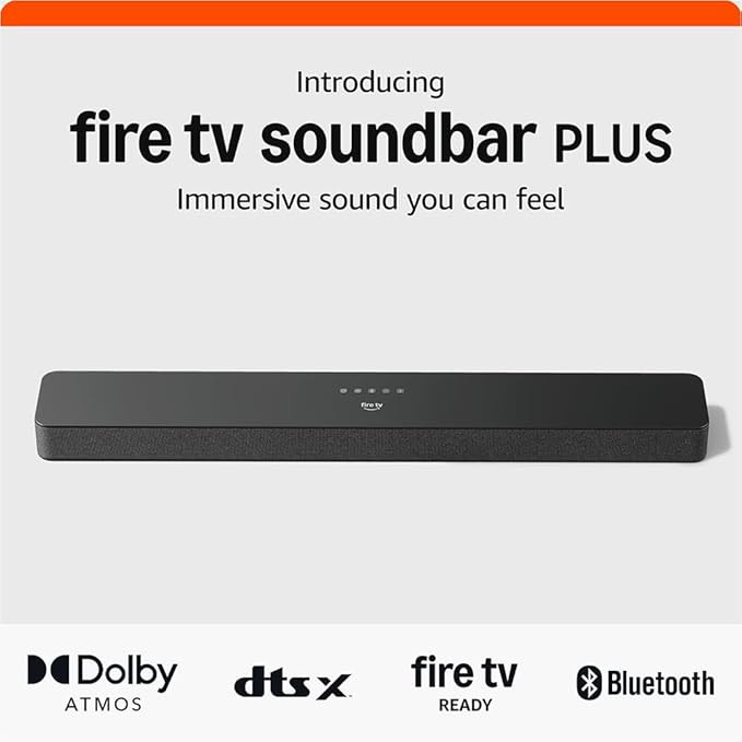 Introducing Amazon Fire TV Soundbar Plus, easy setup, built-in subwoofer, 3.1 channel, Dolby Atmo... | Amazon (US)