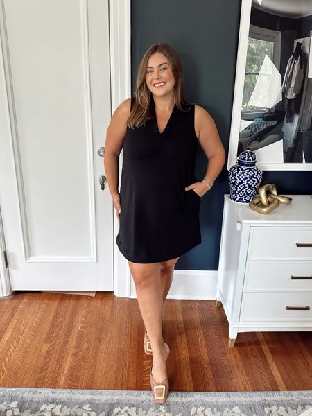 A black dress can be dressed for all 4 seasons! Wearing size 1X in dress. Use CARALYN10 at Spanx! 

#LTKMidsize #LTKStyleTip #LTKWorkwear