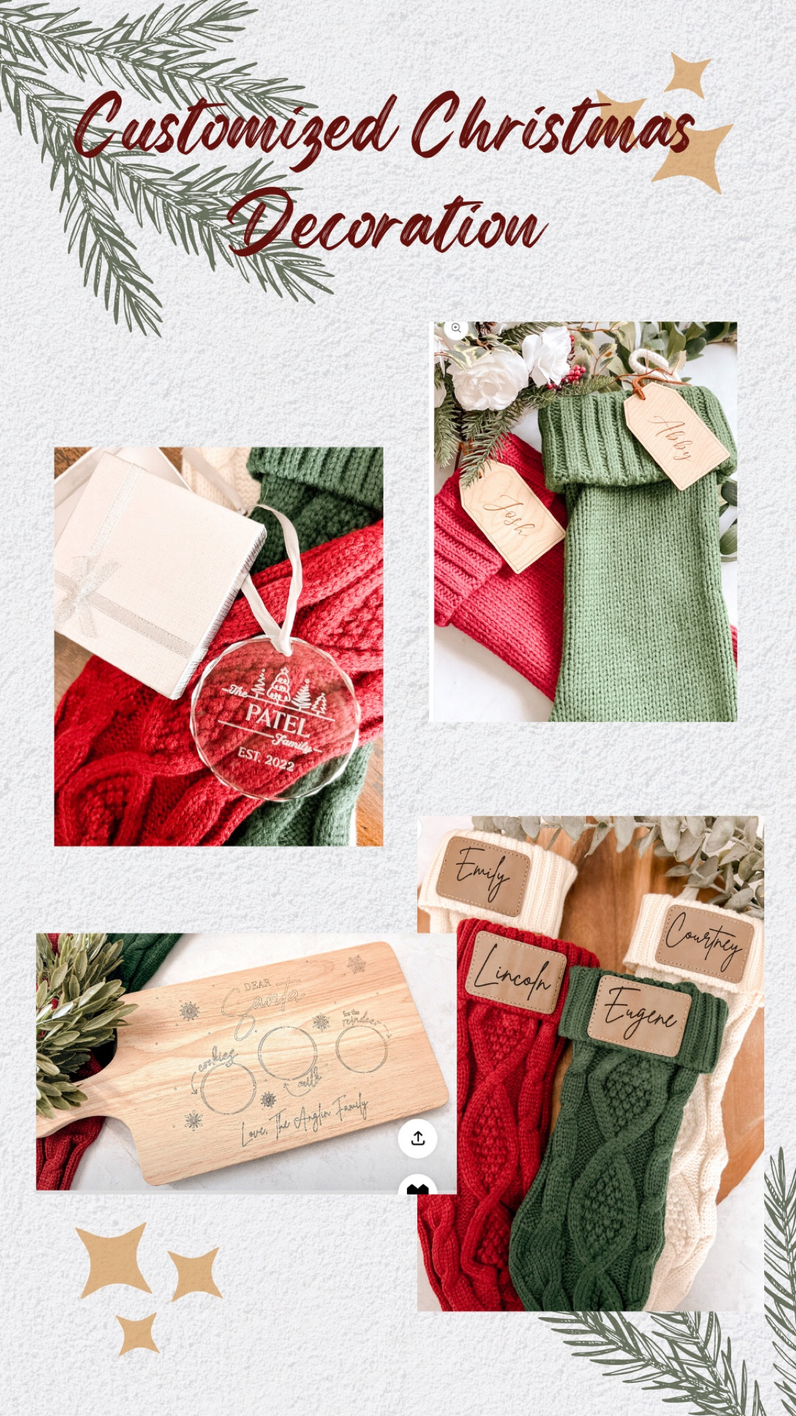 Customizable Christmas Decor

#LTKSeasonal #LTKHoliday #LTKhome
